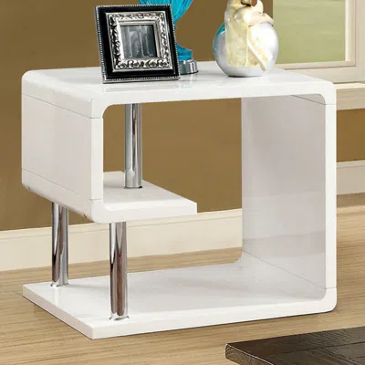 Hivvago Ninove I Contemporary Style End Table, White