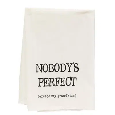 Hivvago *nobody's Perfect Except My Grandkids Dish Towel