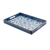 Hivvago North Star Print Tray 15.75"l In Blue