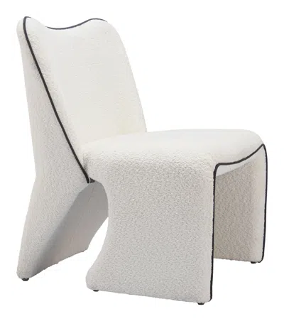 Hivvago Novo Accent Chair Ivory In White