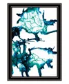 Hivvago Ocean Living Black Framed Print Wall Art In Blue