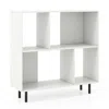 Hivvago Open Shelf Bookcase With 4 Compartments
