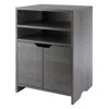 Hivvago Open Shelf Storage Cabinet Charcoal