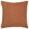 Hivvago Orange Solid Classic Decorative Throw Pillow In Brown