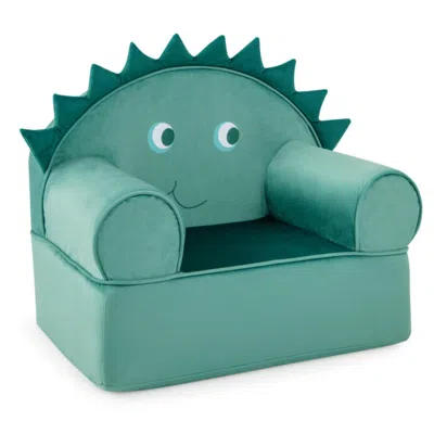 Hivvago Original Kids Sofa With Armrest And Thick Cushion-green