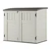 Hivvago Outdoor 4-ft X 2-ft Locking Storage Shed With Easy Lift Lid In Neutral