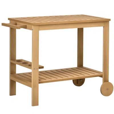 Hivvago Outdoor Bar Cart For Patio, Garden, Or Dining Room