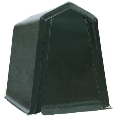 Hivvago Outdoor Carport Shed With Sidewalls And Waterproof Ripstop Cover-6 X 8 Ft In Green