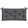 Hivvago Outdoor Cushion For Bench, 43x20 In, Tufted Stitch Gray Oxford Fabric In Gray