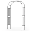 Hivvago Outdoor Metal Garden Arch Trellis For Climbing Plants Grape Vine Flower