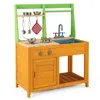Hivvago Outdoor Mud Kitchen Playset For Girls And Boys 3+ Years Old In Yellow