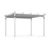 Hivvago Outdoor Pergola With Retractable Canopy And Aluminum Frame