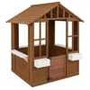 Hivvago Outdoor Playhouse With Serving Stations And Door For 2+ Years Old