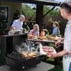 Hivvago Outdoor Portable Tabletop Pellet Grill And Smoker With Digital Control System For Bbq-red