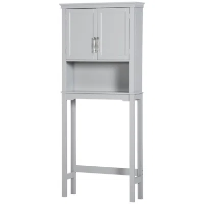 Hivvago Over-the-toilet Bathroom Storage Cabinet Double Door Adjustable Shelf