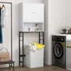 Hivvago Over The Toilet Storage Cabinet With 2 Doors And Adjustable Shelf-white