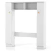 Hivvago Over The Toilet Storage Cabinet With 2 Open Compartments And 4 Adjustable Shelves-white