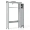 Hivvago Over The Toilet Storage Cabinet With Toilet Paper Holder-gray