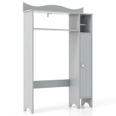 Hivvago Over The Toilet Storage Cabinet With Toilet Paper Holder-gray In Animal Print
