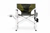 Hivvago Padded Folding Indoor And Outdoor Chair With Side Table And Storage Pockets - Green In Multi
