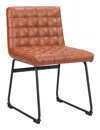 Hivvago Pago Dining Chair (set Of 2) Brown In Brown