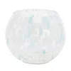Hivvago Painted Glass Candle Holder Vase (set Of 4) In White