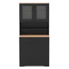 Hivvago Pantry Cabinet With 2 Removable Shelves In Black