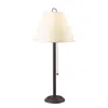 Hivvago Paper Shade Metal Table Lamp With Pull Chain Switch,set Of 4,white And Black