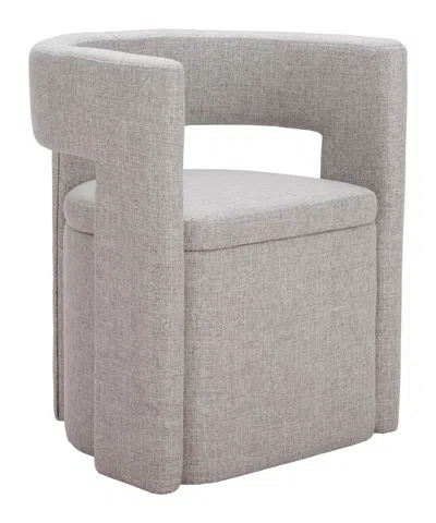 Hivvago Papua Dining Chair Gray In Neutral