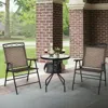 Hivvago Patio Dining Set With Patio Folding Chairs And Table