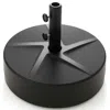 Hivvago Patio Umbrella Base 88lbs Capacity Water And Sand Fillable Market Table Umbrella Stand In Black