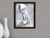 Hivvago Pelican Black Framed Print Wall Art In Multi