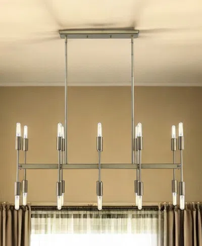 Hivvago Perret 20-light Aged Brass Island Pendant In Gold
