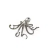 Hivvago Petite Silver Resin Octopus Sculpture In Gray