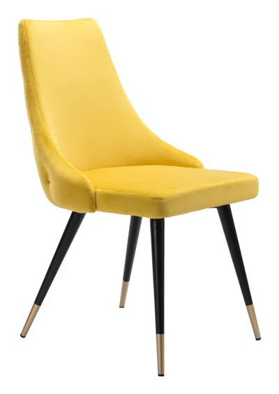 Hivvago Piccolo Dining Chair (set Of 2) Yellow