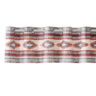 Hivvago Pimi 16 X 84 Window Valance, Metallic Grommet, Southwest Print, Bronze In Multi