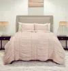 Hivvago Pink Geometric King Quilt In Pink