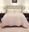 Hivvago Pink Geometric Queen Quilt In Pink