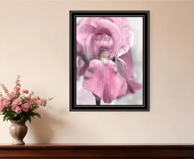 HIVVAGO PINK IRIS BLACK FRAMED PRINT WALL ART