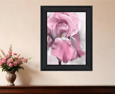 HIVVAGO PINK IRIS BLACK FRAMED PRINT WALL ART