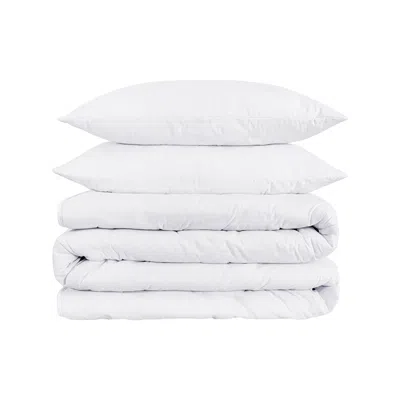 Hivvago Platinum King Cotton Blend 1200 Thread Count Washable Duvet Cover Set