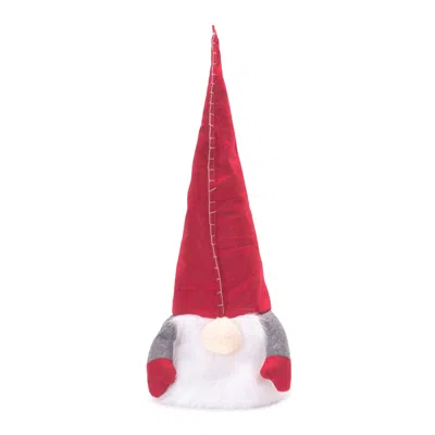 Hivvago Plush Gnome Tree Topper 18"h In Red