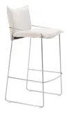 Hivvago Pola Barstool White In White