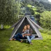 Hivvago Pop-up Camping Tent For 2-3 People With Carry Bag And Rainfly For Backpacking Hiking Trip-gray