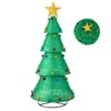 Hivvago Pop-up Christmas Tree With 200 Warm White Led Lights For Indoors & Outdoors In Green