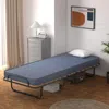 Hivvago Portable Folding Bed With Memory Foam Mattress And Sturdy Metal Frame Made In Italy-navy