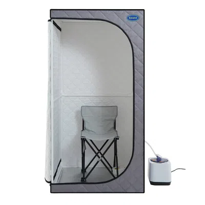 Hivvago Portable Mini Plus Steam Sauna Tent - Grey In Gray