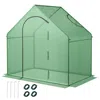 Hivvago Portable Outdoor Warm House With Pe Cover And Roll-up Zippered Door