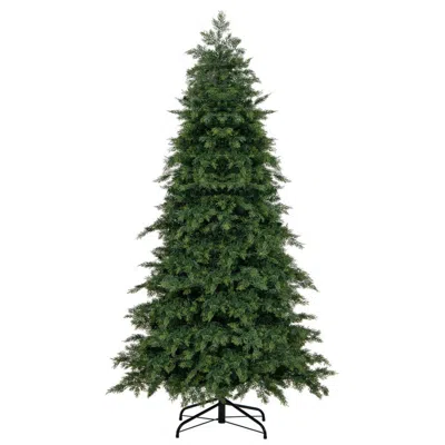 Hivvago Pre-lit Artificial Christmas Tree With 11 Lighting Modes - Holiday Tree With Sturdy Metal Stand 6 Ft In Green