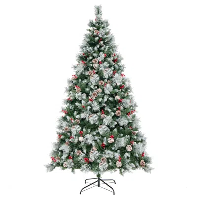 Hivvago Pre-lit Artificial Christmas Tree With 400 Lights And 1116 Branches